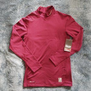 NWT Nike Pro Combat Hyperwarm Mock Neck Compression Top